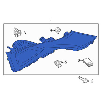Hyundai OE - Rear Right Upper Interior Quarter Panel Trim Panel