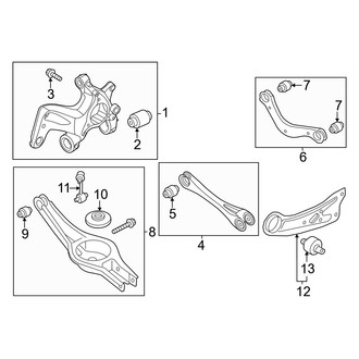 Hyundai OE - Rear Suspension - Suspension Components (Limited / SE / SEL)