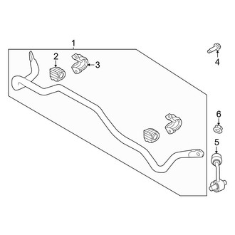 Hyundai OE - Rear Suspension - Stabilizer Bar & Components (Limited / N Line / SE / SEL AWD)