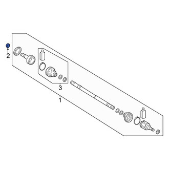 Hyundai OE - Rear CV Joint Nut