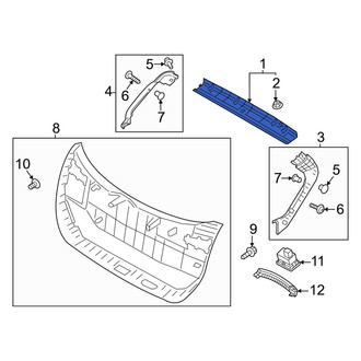 Hyundai OE - Rear Lower Liftgate Trim