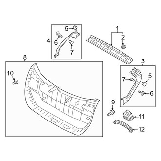 Hyundai OE - Lift Gate - Interior Trim