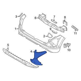 Hyundai OE - Rear Left Upper Bumper Cover