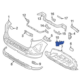 Hyundai OE - Rear Left Inner Bumper Guide