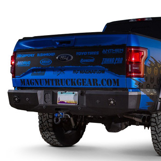 ICI® - Alumilite Full Width Black Powder Coated Rear HD Bumper