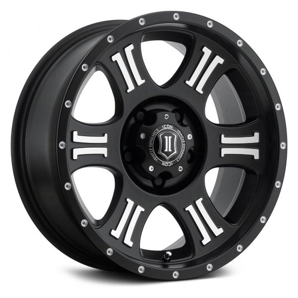 ICON ALLOYS® - SHIELD Satin Black with Machined Face