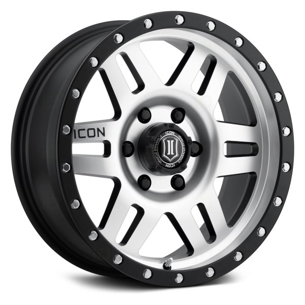 ICON ALLOYS® - SIX SPEED Satin Black with Machined Face
