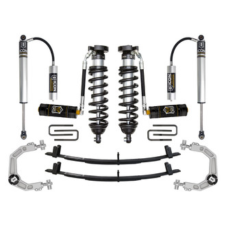ICON® - 0"-3" x 1.5" Billet UCA Stage 5 Front and Rear Suspension Lift Kit