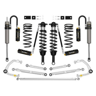 ICON® - 1.25"-3.5" x 0.5" Billet UCA Stage 11 Front and Rear Suspension Lift Kit