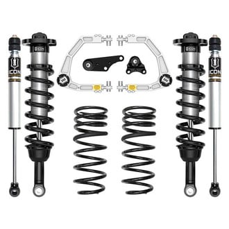 ICON® - 1.25"-3" x 1.25"-3" Billet UCA Stage 2 With Triple Rate Spring Front and Rear Suspension Lift Kit