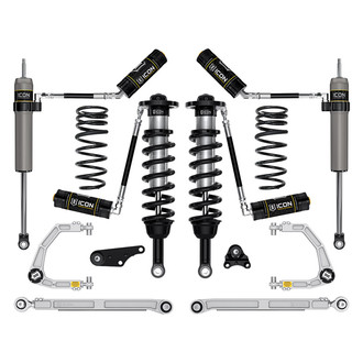 ICON® - 1.25"-3" x 0.5" Billet UCA Stage 7 Front and Rear Suspension Lift Kit