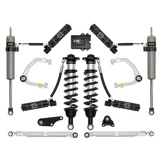 ICON® - 1.25"-3" x 1.25"-3" Billet UCA Stage 10 Front and Rear Suspension Lift Kit