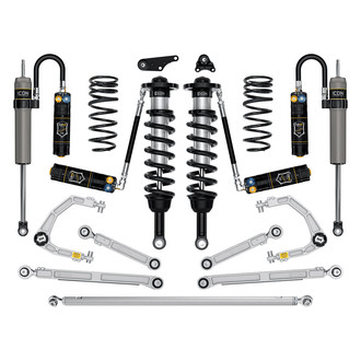 ICON® - 1.25"-3" x 0.5" Billet UCA Stage 12 Front and Rear Suspension Lift Kit
