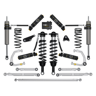 ICON® - 1.25"-3" x 0.5" Billet UCA Stage 13 Front and Rear Suspension Lift Kit