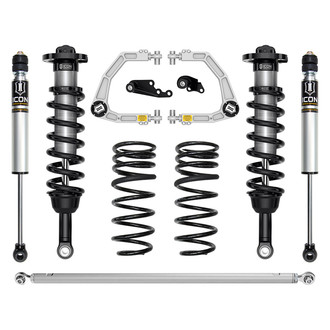 ICON® - 1.25"-3" x 2" Billet UCA Stage 3 Front and Rear Suspension Lift Kit