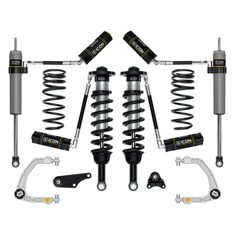 ICON® - 1.25"-3" x 2" Billet UCA Stage 5 Front and Rear Suspension Lift Kit