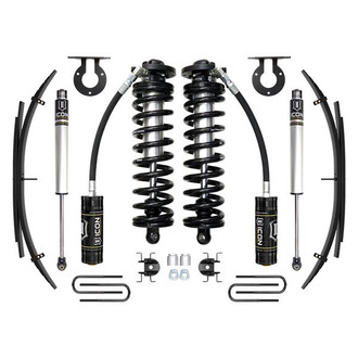 ICON® - 3.25"-3.75" x 0.5" Coilover Conversion Stage 1 Front and Rear Suspension Lift Kit