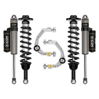 ICON® - 2.75"-3.5" x 2.75"-3.5" Billet UCA Stage 2 Front and Rear Suspension Lift Kit