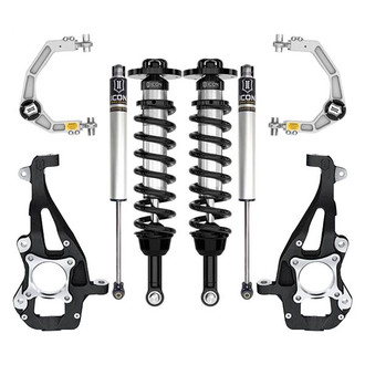 ICON® - 3.5"-4.5" x 3.5"-4.5" Tubular UCA Stage 10 Front and Rear Suspension Lift Kit