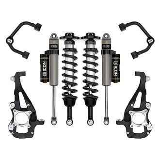 ICON® - 3.5"-4.5" x 3.5"-4.5" Tubular UCA Stage 2 Front and Rear Suspension Lift Kit