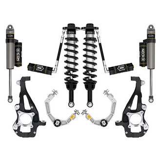 ICON® - 3.5"-4.5" x 3.5"-4.5" Billet UCA Stage 3 Front and Rear Suspension Lift Kit