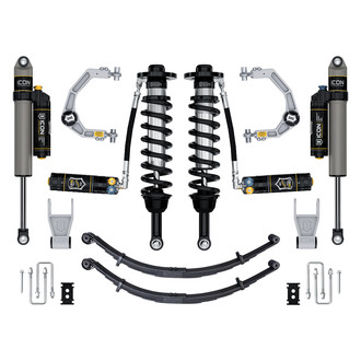 ICON® - 2.5"-3" x 0.5"-2.5" Billet UCA Stage 4 Front and Rear Suspension Lift Kit