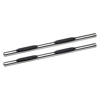 Iconic Accessories® - 4" Cab Length Polished Oval Straight Step Bars