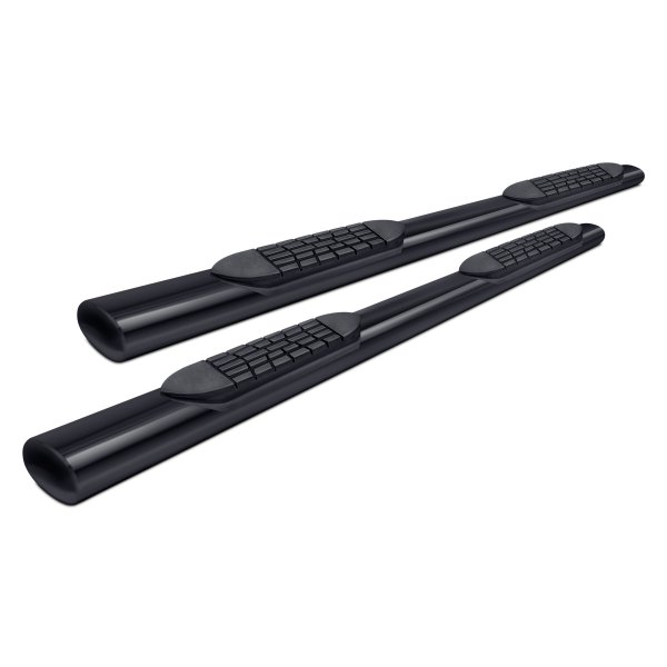 Iconic Accessories® - 4" Black Oval Straight Step Bars