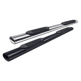 Iconic Accessories® - 4" Cab Length Oval Straight Step Bars