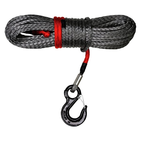 Iconic Accessories® - 3/8" x 100' Synthetic Winch Rope with Hook