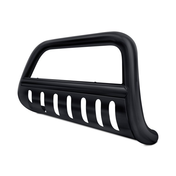 Iconic Accessories® - Black Bull Bar with Black Skid Plate