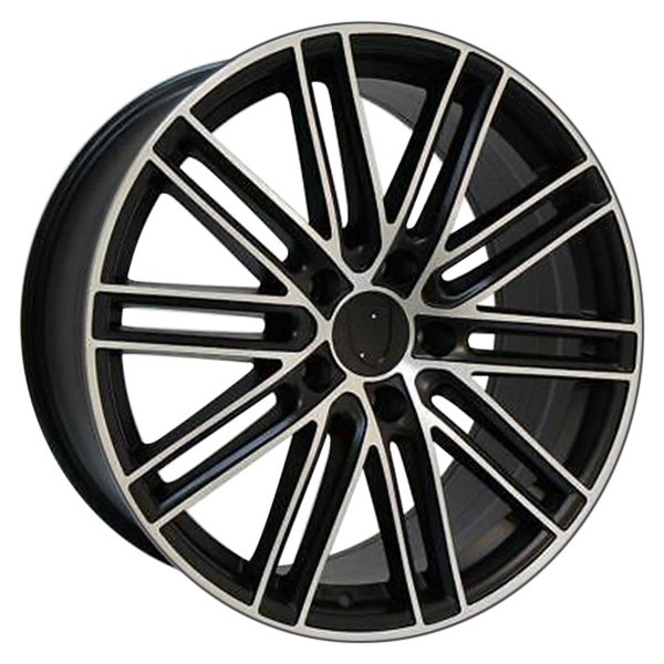 iD Select® - 22 x 10 10 Double I-Spoke Gloss Black with Machine Face Alloy Factory Wheel Set (Replica)