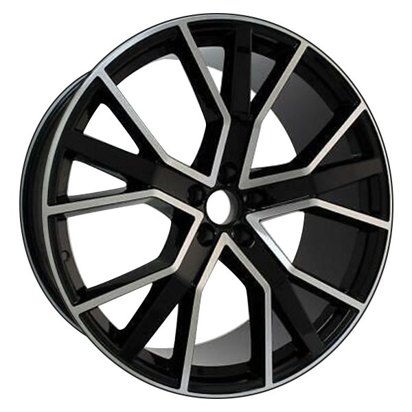 iD Select® - 22 x 9.5 Black with Machine Face Alloy Factory Wheel Set (Replica)