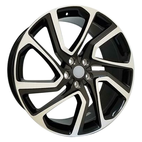 iD Select® - 22 x 9.5 Black with Machine Face Alloy Factory Wheel Set (Replica)