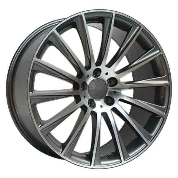 iD Select® - 21 x 10 Titanium with Machine Face Alloy Factory Wheel Set (Replica)