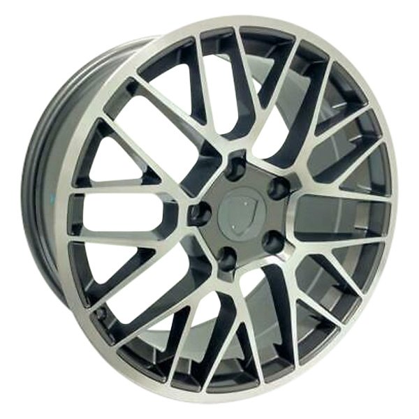 iD Select® - 19 x 8.5/9.5 Titanium with Machine Face Alloy Factory Wheel Set (Replica)