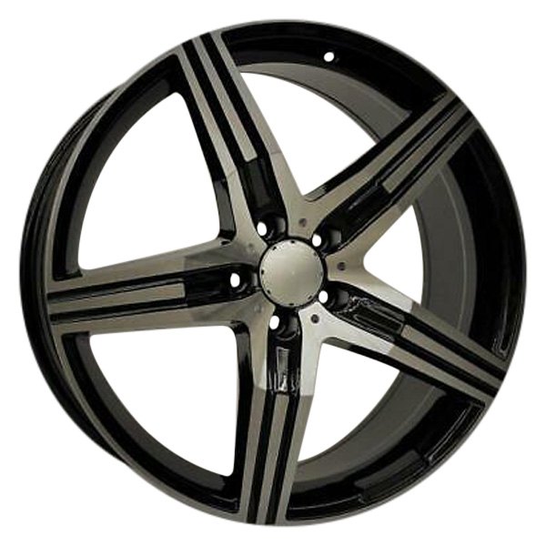 iD Select® - 20 x 8.5 Gloss Black with Machine Face Alloy Factory Wheel Set (Replica)