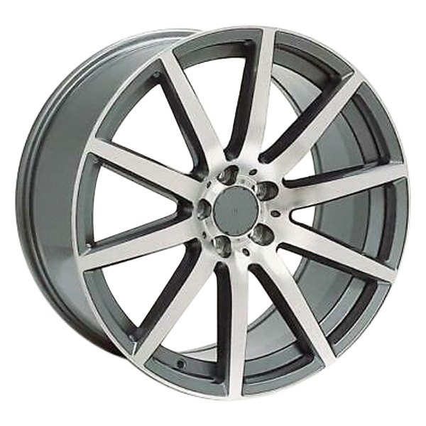 iD Select® - 20 x 8.5/9.5 10 I-Spoke Titanium with Machined Face Alloy Factory Wheel Set (Replica)