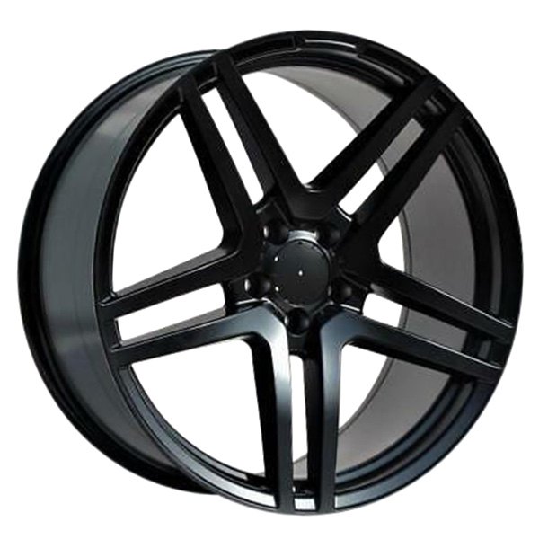 iD Select® - 20 x 8.5/9.5 Double 5-Spoke Satin Black Alloy Factory Wheel Set (Replica)