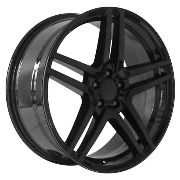 iD Select® - 20 x 9.5 Double 5-Spoke Gloss Black Alloy Factory Wheel Set (Replica)