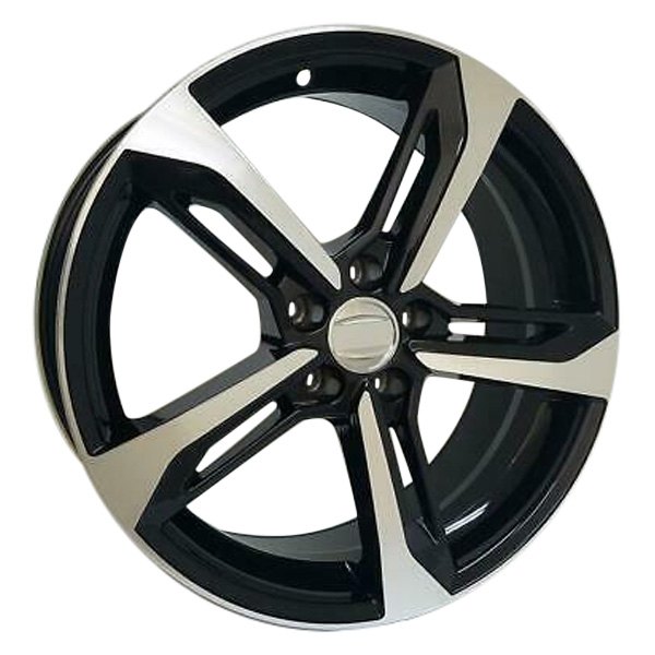 iD Select® - 20 x 8.5 Double 5-Spoke Black with Machine Face Alloy Factory Wheel Set (Replica)