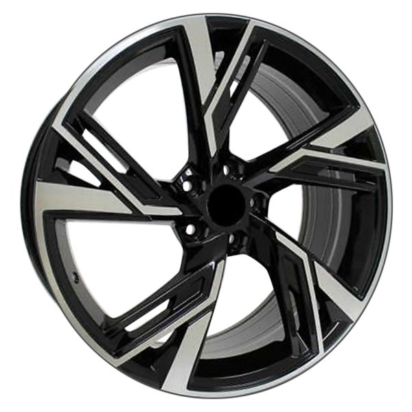 iD Select® - 20 x 8.5 15 Spiral-Spoke Black with Machine Face Alloy Factory Wheel Set (Replica)