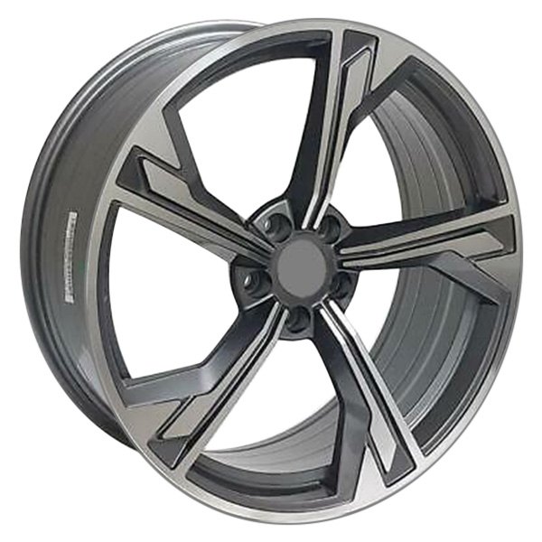 iD Select® - 20 x 9 Titanium with Machine Face Alloy Factory Wheel Set (Replica)