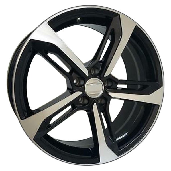 iD Select® - 19 x 8.5 Black with Machine Face Alloy Factory Wheel Set (Replica)
