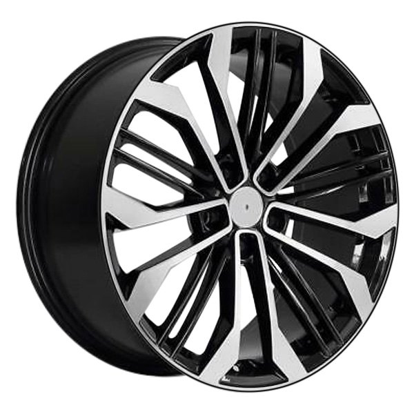 iD Select® - 19 x 8.5 Black with Machine Face Alloy Factory Wheel Set (Replica)