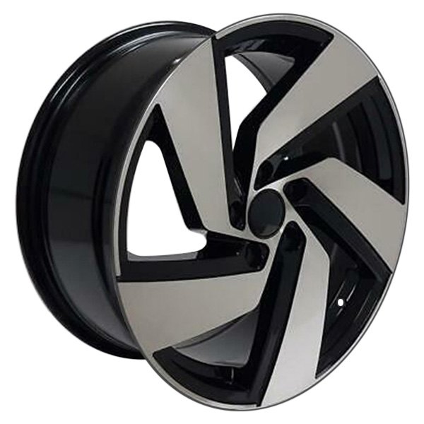 iD Select® - 19 x 8 5 Spiral-Spoke Black with Machine Face Alloy Factory Wheel Set (Replica)