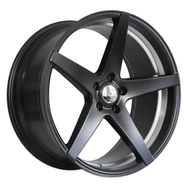 iD Select® - 20 x 8.5 5 5-Spoke Black with Machine Inner Alloy Factory Wheel Set (Replica)