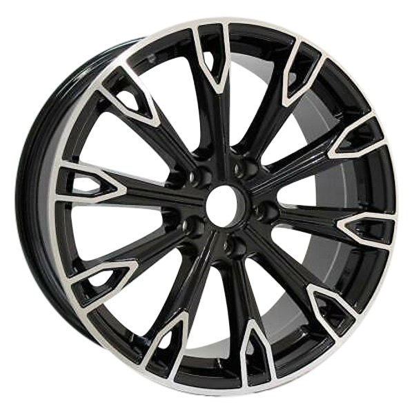 iD Select® - 18 x 8 10 Double I-Spoke Black with Machined Face Alloy Factory Wheel Set (Replica)