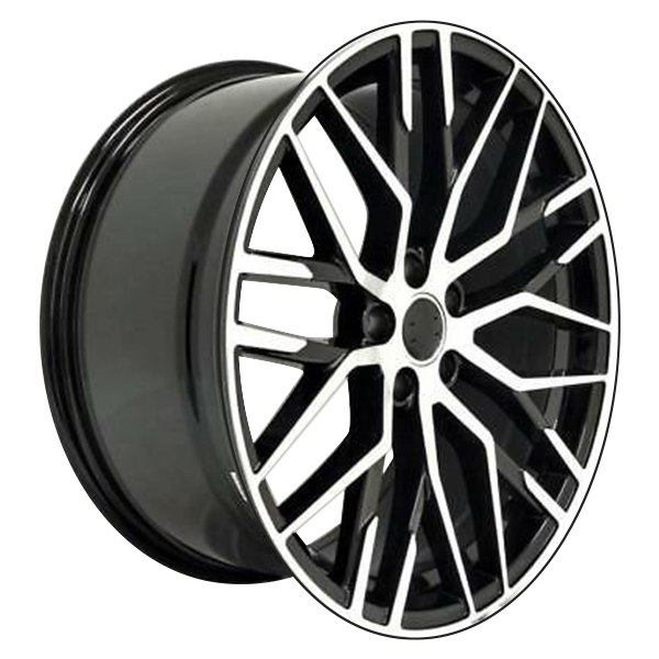 iD Select® - 18 x 8 5 Double Y-Spoke Black with Machine Face Alloy Factory Wheel Set (Replica)