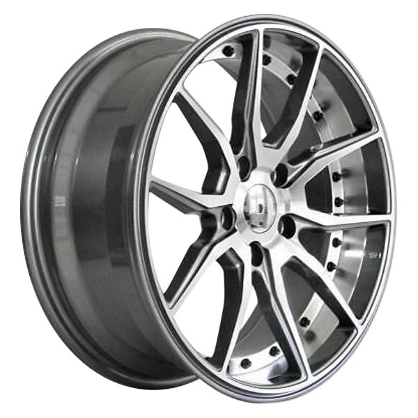 iD Select® - 17 x 7 Titanium with Machine Face Alloy Factory Wheel Set (Replica)